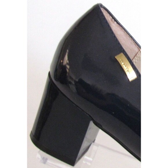 DESIGNER CALVI KLEIN BLUE PATENT LEATHER POINTED TOE BLOCK HEEL SHOES 8.5 M - Picture 14 of 16